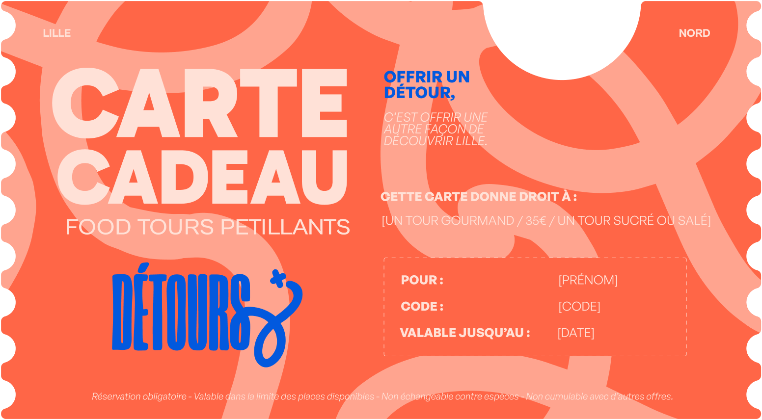 Carte cadeau Détours